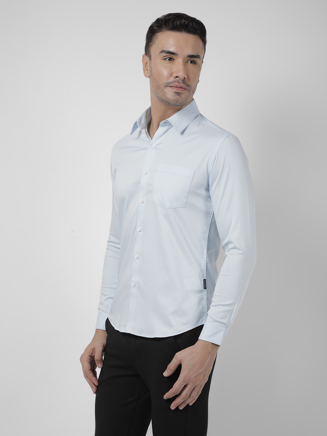 Numero Uno Men SOLID Blue Shirt